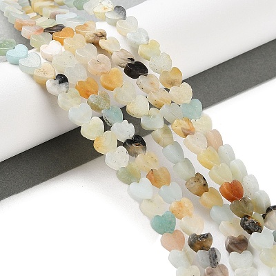 Natural Flower Amazonite Beads Strands G-M403-A34-02-1
