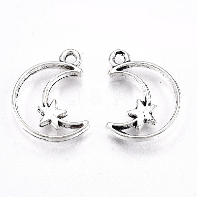 Tibetan Style Alloy Pendants X-TIBE-S323-035AS-RS-1