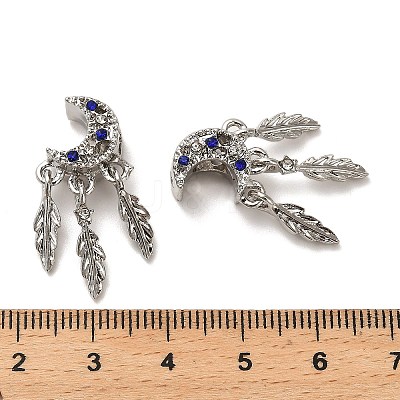 Alloy Rhinestone European Beads FIND-Q115-04P-1