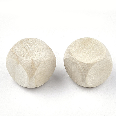 Unfinished Wood Beads X-WOOD-T012-27-1