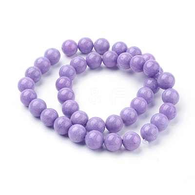 Natural Mashan Jade Round Beads Strands X-G-D263-10mm-XS24-1