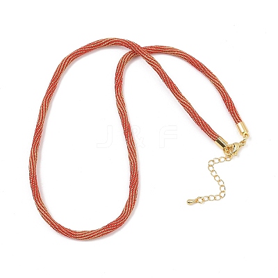 4MM Round Nylon Cotton Cord Necklaces Making NJEW-C106-02G-10-1