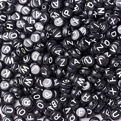 288G 26 Style Black Acrylic Beads SACR-X0015-17-1