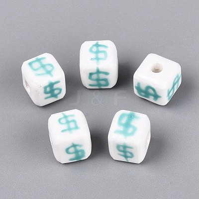 Handmade Porcelain Beads PORC-N012-13C-1
