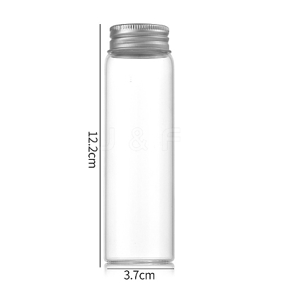 Clear Glass Bottles Bead Containers CON-WH0085-76H-01-1