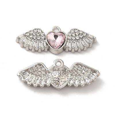 Rack Plating Alloy Rhinestone Charms PALLOY-O106-03P-01-1