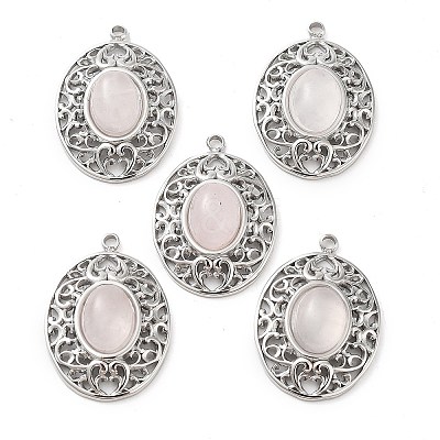 304 Stainless Steel Pendants STAS-L012-359B-P-1
