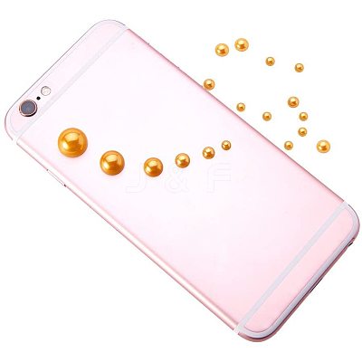 1Box ABS Plastic Imitation Pearl Dome Cabochons SACR-PH0001-32-1