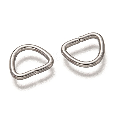 Non-Tarnish 304 Stainless Steel D Rings X-STAS-H136-0P-1