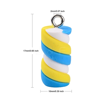Handmade Polymer Clay Charms CLAY-T016-83-1