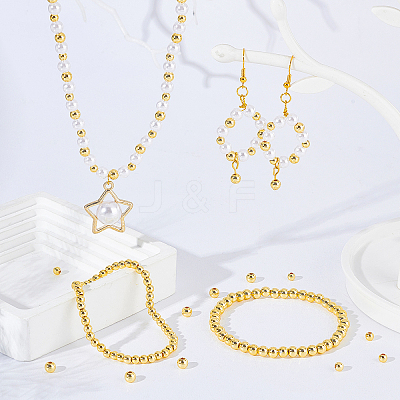 Brass Beads KK-PH0004-76C-1