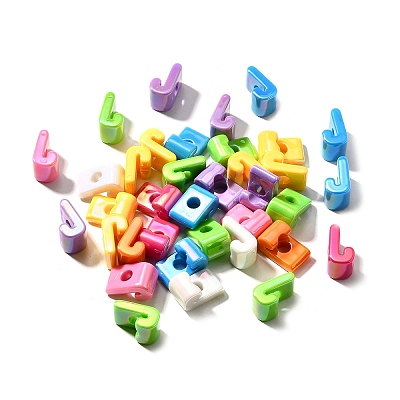 UV Plating Opaque Acrylic European Beads SACR-Z007-01J-1
