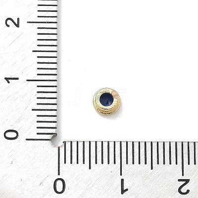Flat Round Brass Micro Pave Cubic Zirconia Cabochons KK-P345-13G-A09-1