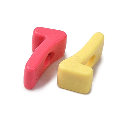 Opaque Acrylic European Beads OACR-S072-04E-1