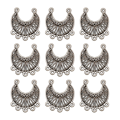 Tibetan Style Alloy Chandelier Components Links PALLOY-TA0001-21AS-1