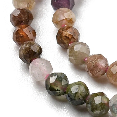 Natural Multicolor Tourmaline Beads Strands G-G0005-C04-1