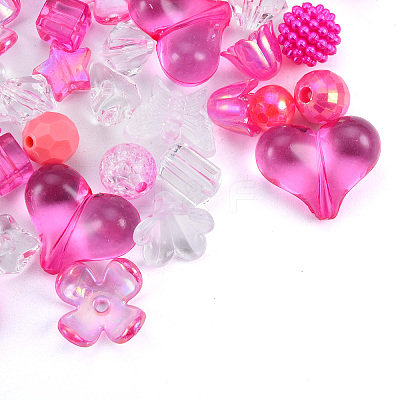 Opaque & Transparent Acrylic Beads MACR-T045-01G-1