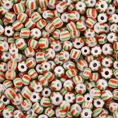 6/0 Opaque Colours Seep Glass Seed Beads SEED-F003-04A-07-1