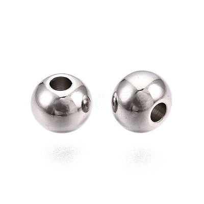 Tarnish Resistant 201 Stainless Steel Beads X-STAS-R033-5mm-1