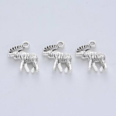 Tibetan Style Alloy Pendants TIBE-R316-064AS-RS-1