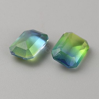 130Pcs Gradient Color Transparent Resin Cabochons RESI-TAC0018-30I-1