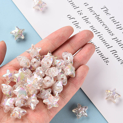 Transparent Acrylic Beads TACR-S152-11B-06-1