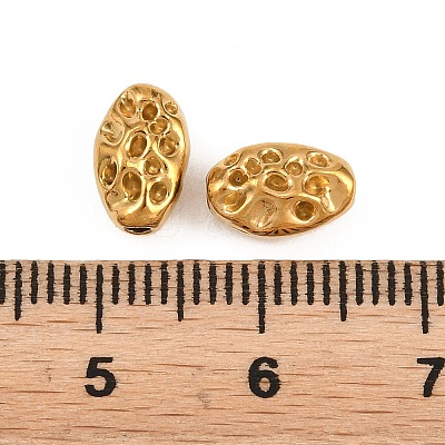 Irregular 304 Stainless Steel Beads STAS-D394-03G-G-1