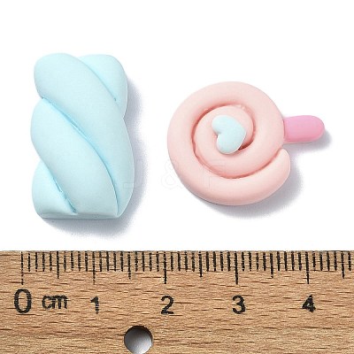 Dessert Theme Opaque Resin Decoden Cabochons RESI-G088-03-1