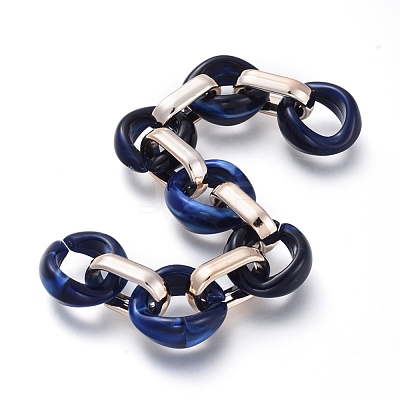 Transparent Acrylic Handmade Cable Chain AJEW-JB00547-03-1