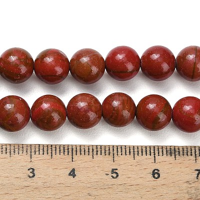 Synthetic Red Jasper Beads Strands G-F826-B02-8mm-1
