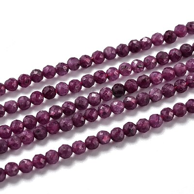 Natural Ruby Beads Strands G-H266-24B-1