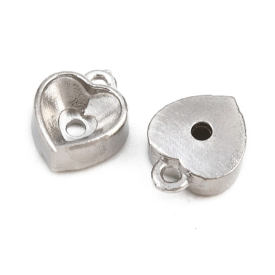 304 Stainless Steel Charm Rhinestone Settings SA-CBAC865-06D-P-1