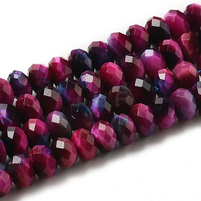 Natural Rainbow Tiger Eye Beads Strands G-NH0002-D05-03-1