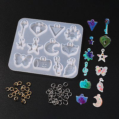 1Pc DIY Pendant Silicone Molds DIY-CJ0002-10-1