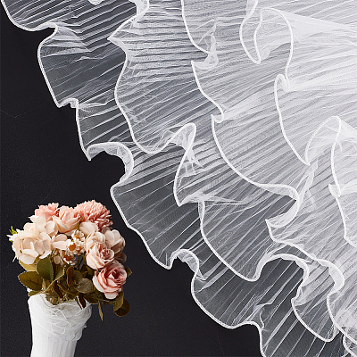 Polyester Flower Bouquet Wrapping Mesh Paper DIY-WH0542-37B-1