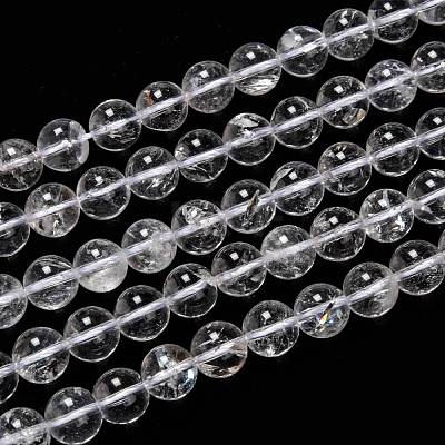Natural Quartz Crystal Beads Strands G-H236-05B-10mm-1