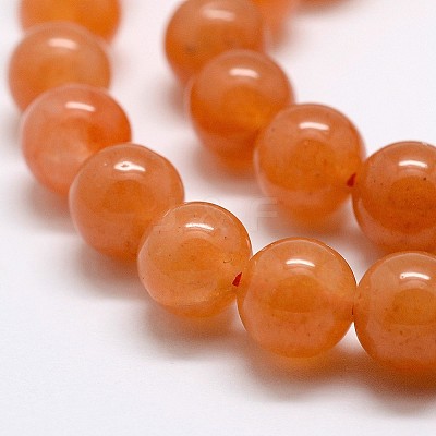 Natural Red Aventurine Bead Strands X-G-P257-03-6mm-1