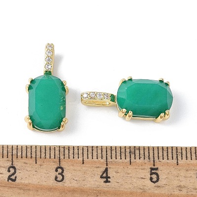 Natural & Dyed White Jade Pendants KK-F892-31G-02-1