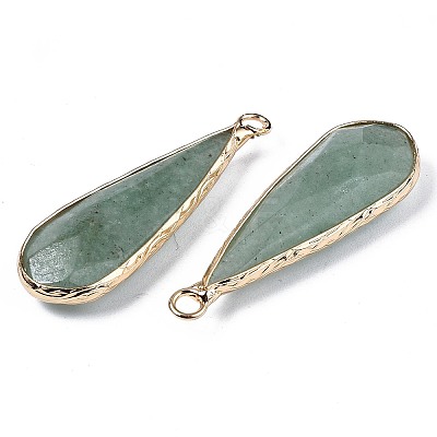 Natural Green Aventurine Pendants X-G-S359-319A-1
