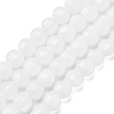 Natural White Jade Beads Strands G-C179-A6mm-11-1
