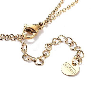 Golden 304 Stainless Steel Cable Chains Double Layer Necklace LS-NJEW-Z027-01A-1