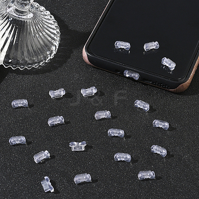 50Pcs PVC Mobile Anti-Dust Plugs AJEW-SC0031-65-1