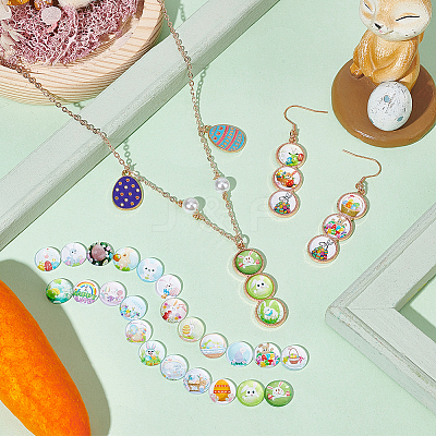 1 Bag Glass Cabochons GGLA-PH0001-42A-1