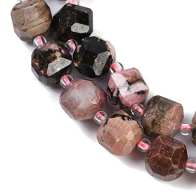 Natural Rhodonite Beads Strands G-B125-O07-01-1