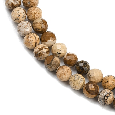 Natural Picture Jasper Beads Strands G-P572-B03-4mm-1