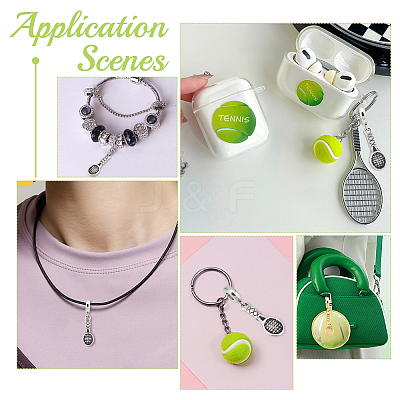 6Pcs 2 Colors 304 Stainless Steel European Dangle Charms STAS-UN0039-47-1