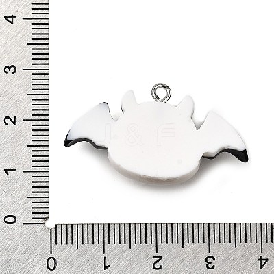 Halloween Opaque Resin Pendants LS-CRES-D314-01P-07-1