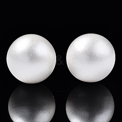 Painted Natural Wood Beads WOOD-S057-071N-1