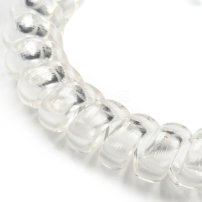 Summer Fish Resin Telephone Line Wire Elastic Hair Ties AJEW-U004-02A-1