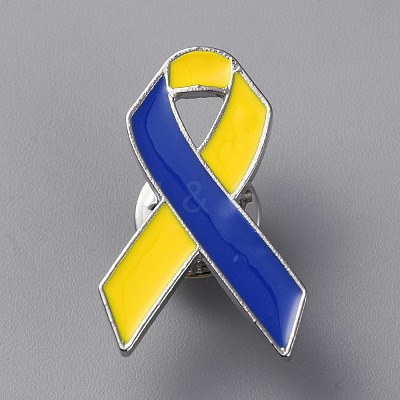 Solidarity Peace Awareness Ribbon Enamel Pins JEWB-WH0022-89-1
